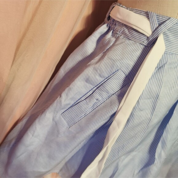 Ank Rouge Mini Skirt Women's Small Blue White Ruffle Boho Party Casual Boho Cute - Picture 11 of 11